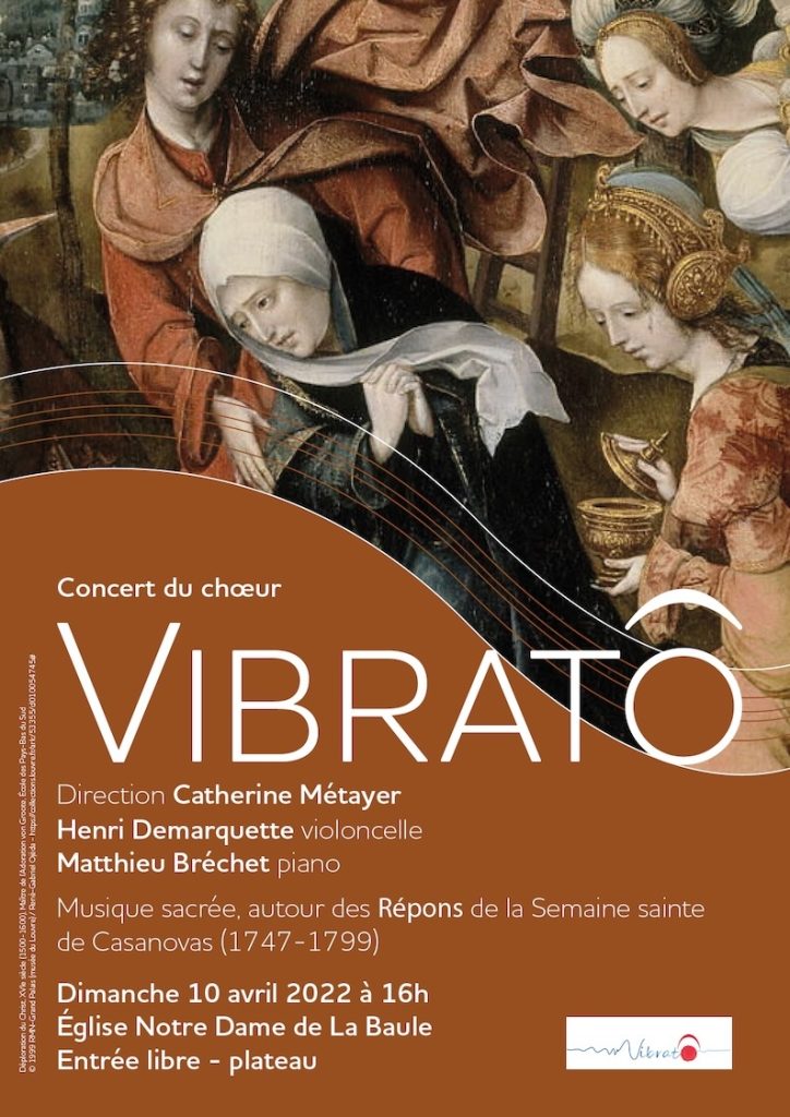Affiche de concert pour le chœur Vibrato (projet non retenu)