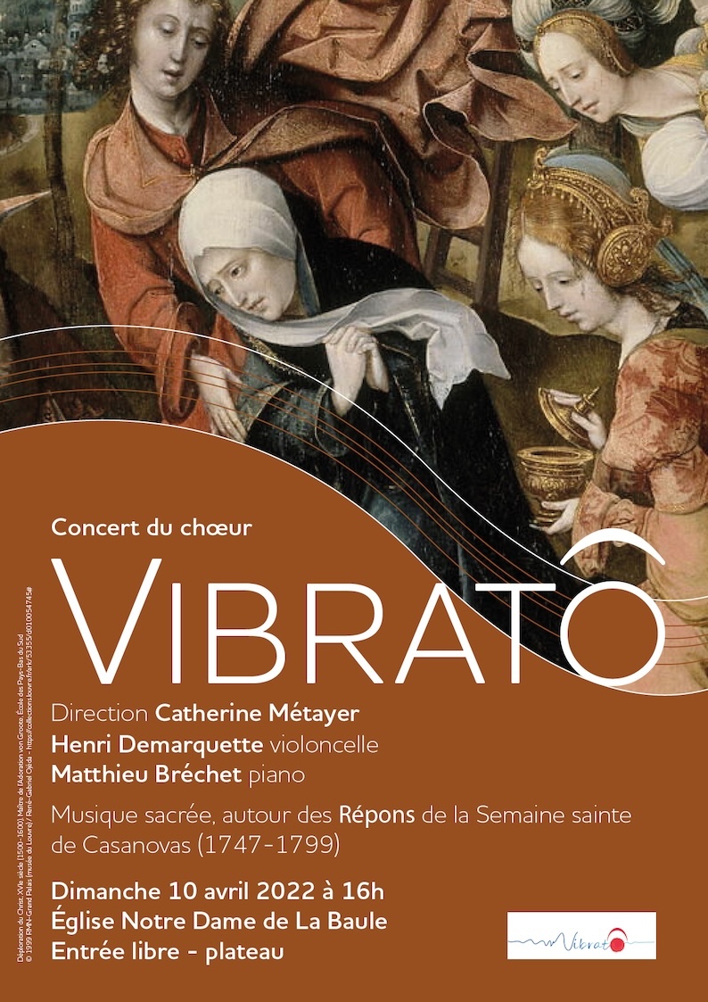 Projet d'affiche pour un concert du Chœur Vibrato de La Baule