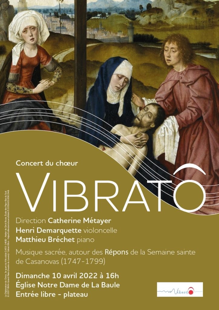 Affiche de concert pour le chœur Vibrato (projet non retenu)