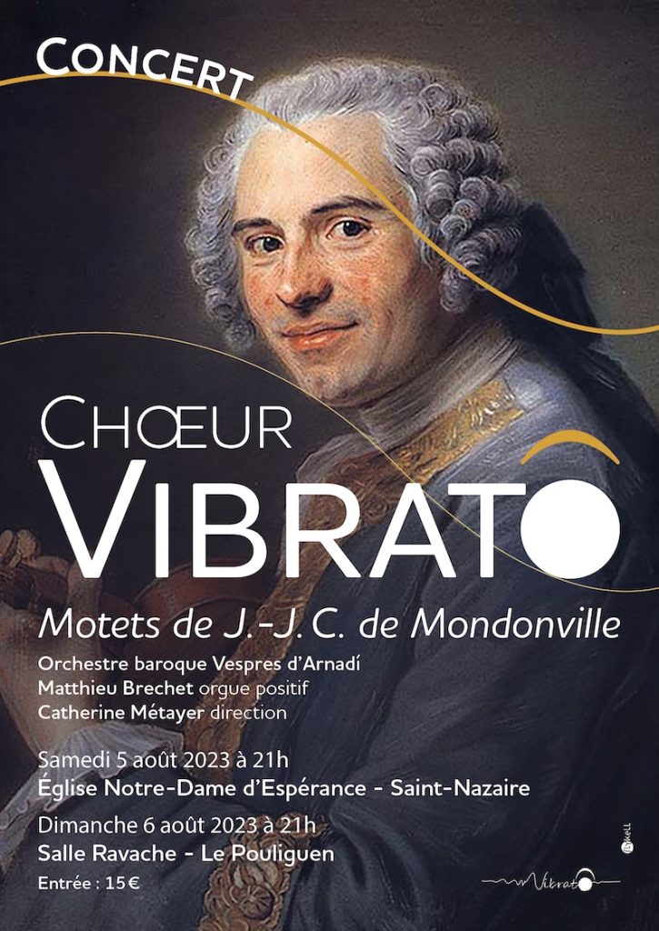 Affiche de concert pour le chœur Vibrato (projet non retenu)