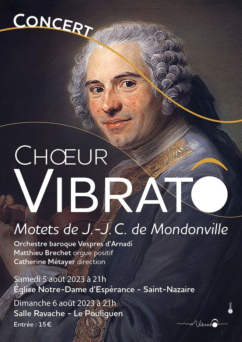 Projet d'affiche pour un concert du Chœur Vibrato de La Baule
