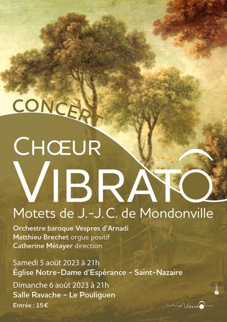 Affiche de concert pour le chœur Vibrato (projet non retenu)