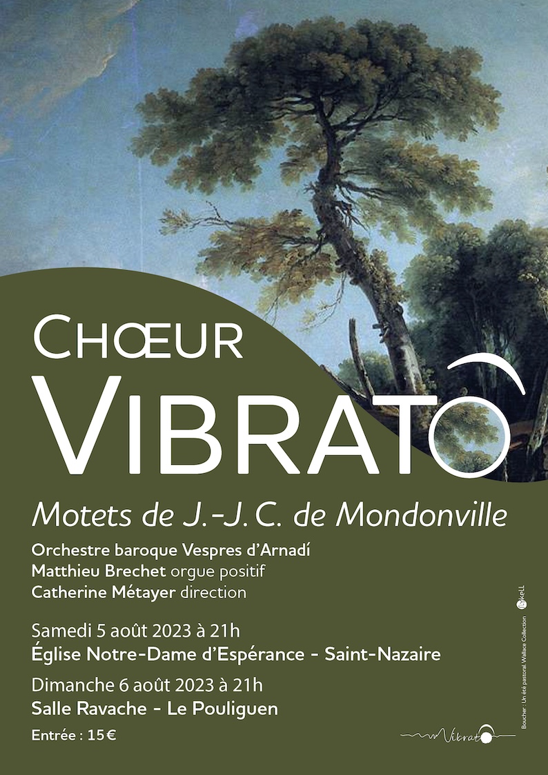 Projet d'affiche pour un concert du Chœur Vibrato de La Baule