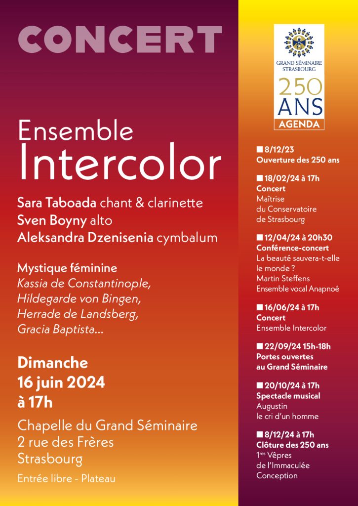 Affiche pour les 250 ans du Grand séminaire de Strasbourg