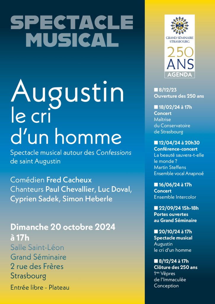 Affiche pour les 250 ans du Grand séminaire de Strasbourg