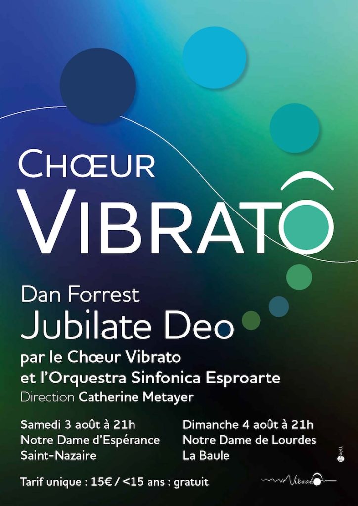 Affiche de concert pour le chœur Vibrato (projet non retenu)