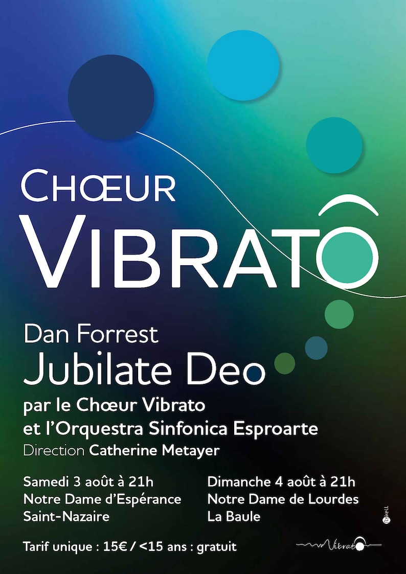 Projet d'affiche non retenu pour un concert du Chœur Vibrato de La Baule