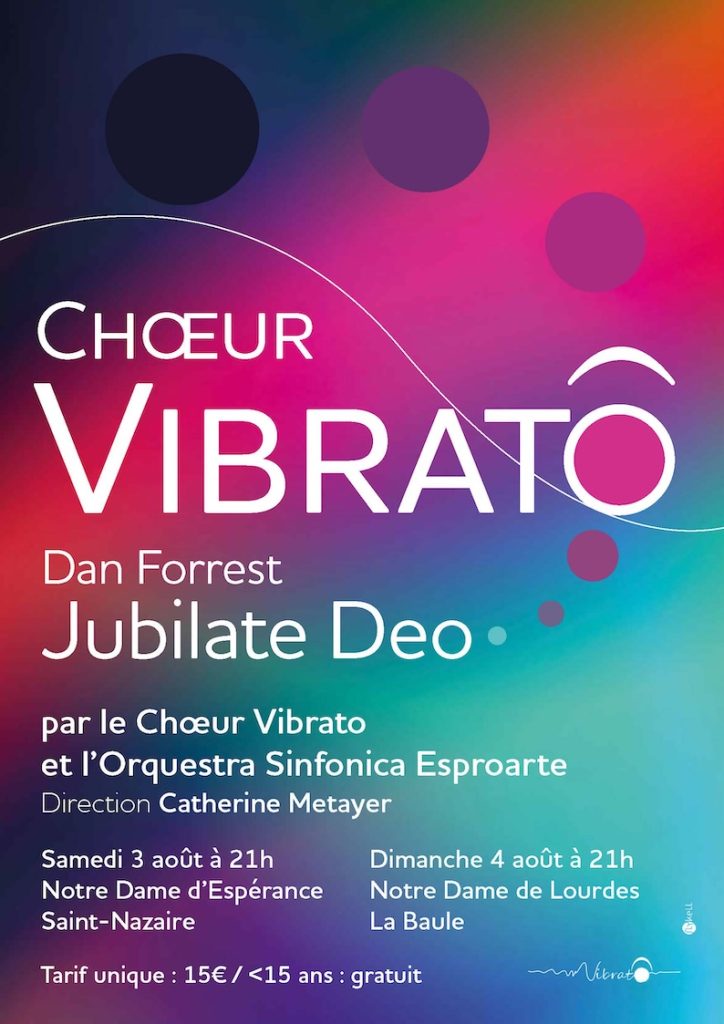 Affiche de concert pour le chœur Vibrato (projet non retenu)