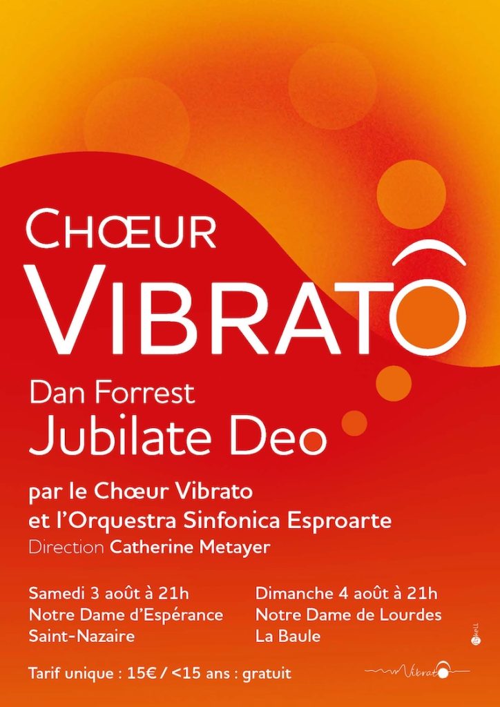 Affiche de concert pour le chœur Vibrato (projet non retenu)