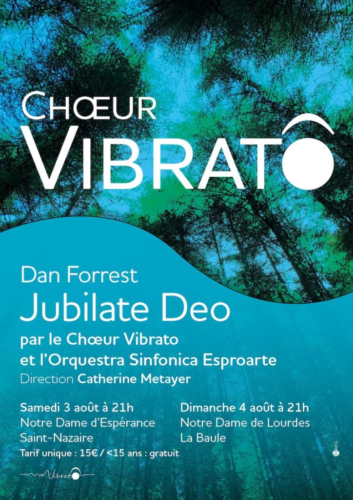 Affiche de concert pour le chœur Vibrato (projet non retenu)