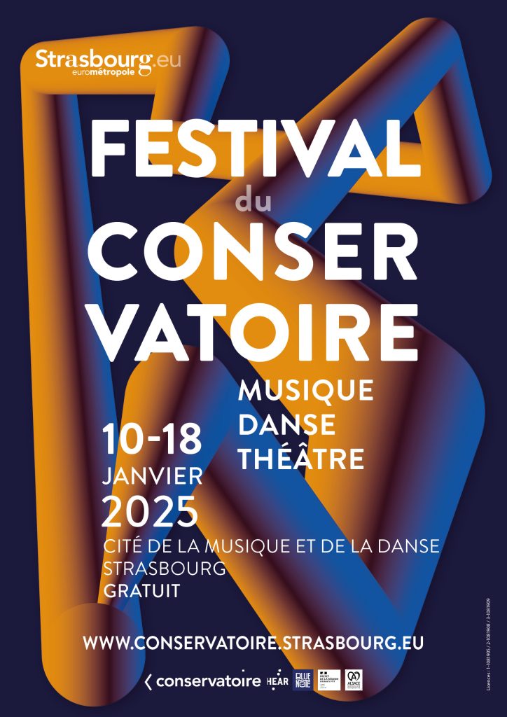 Affiche du Festival du Conservatoire de Strasbourg 2025
