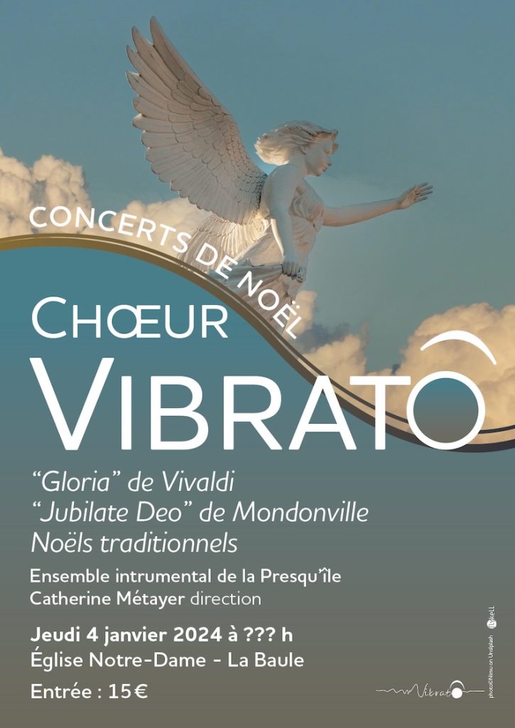 Affiche de concert pour le chœur Vibrato (projet non retenu)