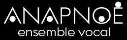 Logo Anapnoé négatif avec cartouche ensemble vocal