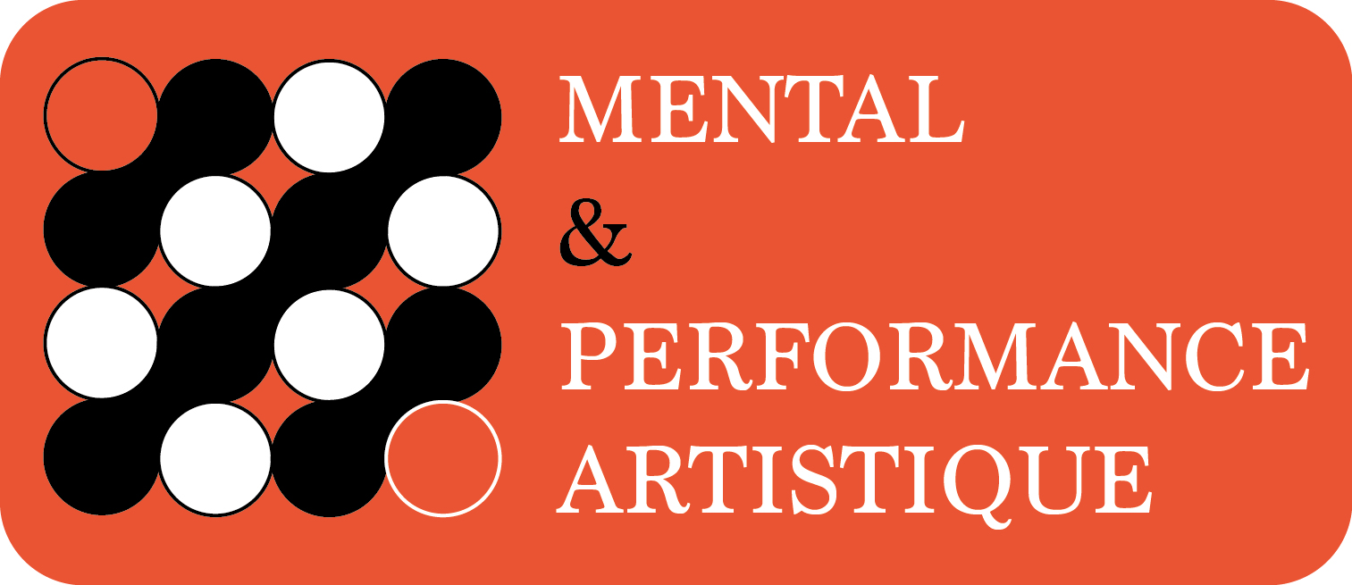 Logo Mental et performance artistique fond orange