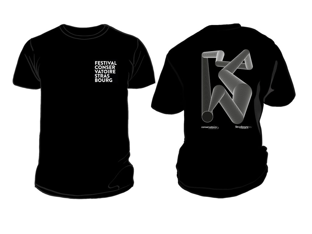 T-shirt pour le staff du Festival du Conservatoire