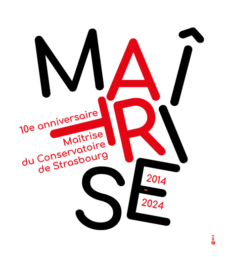 Réalisation graphique pour la cuvée des 10 ans de la Maîtrise du Conservatoire de Strasbourg