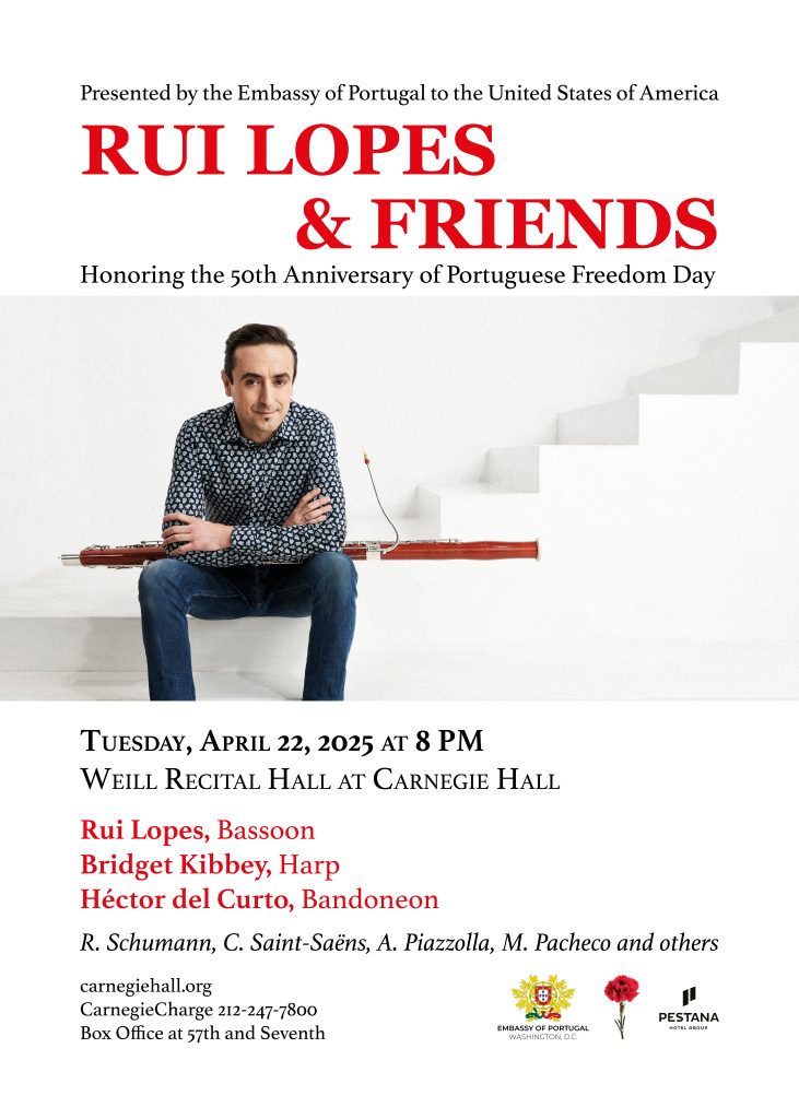 Affiche Rui Lopes and Friends Carnegie Hall