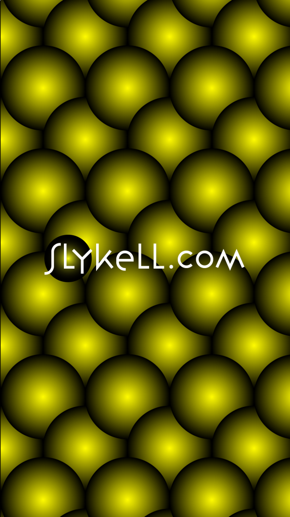 Variation de design graphique autour de Slykell.com : fond jaune et noir