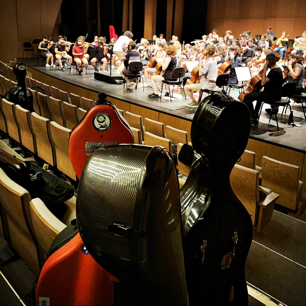 Répétition de l'orchestre symphonique du Conservatoire de Strasbourg