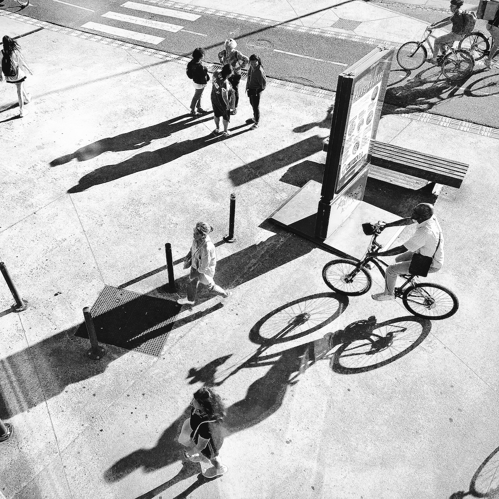 Ombres vues depuis la Cité de la musique et de la danse, Strasbourg